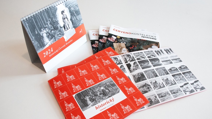 Nové kalendáře na rok 2024 a pexeso "Historický Červený Kostelec"