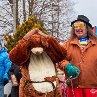 10. masopustní průvod v Olešnici