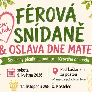 Férová (fair trade) snídaně v Amfoře pod kaštanem